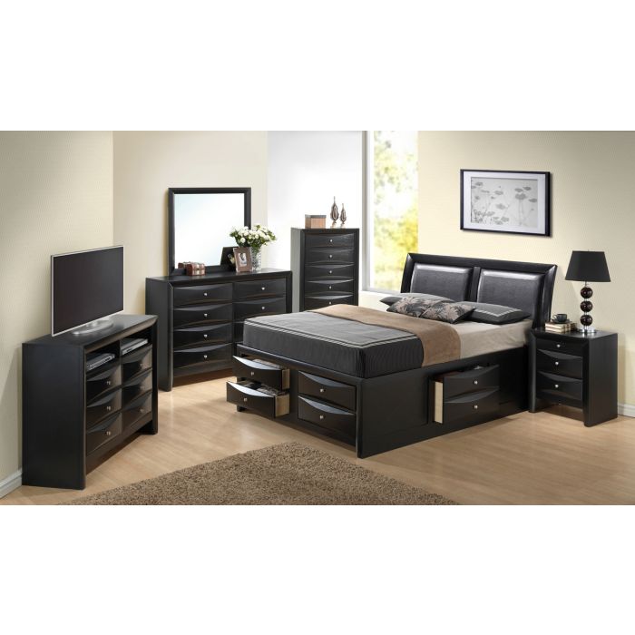 Jessica White Storage Platform Bed