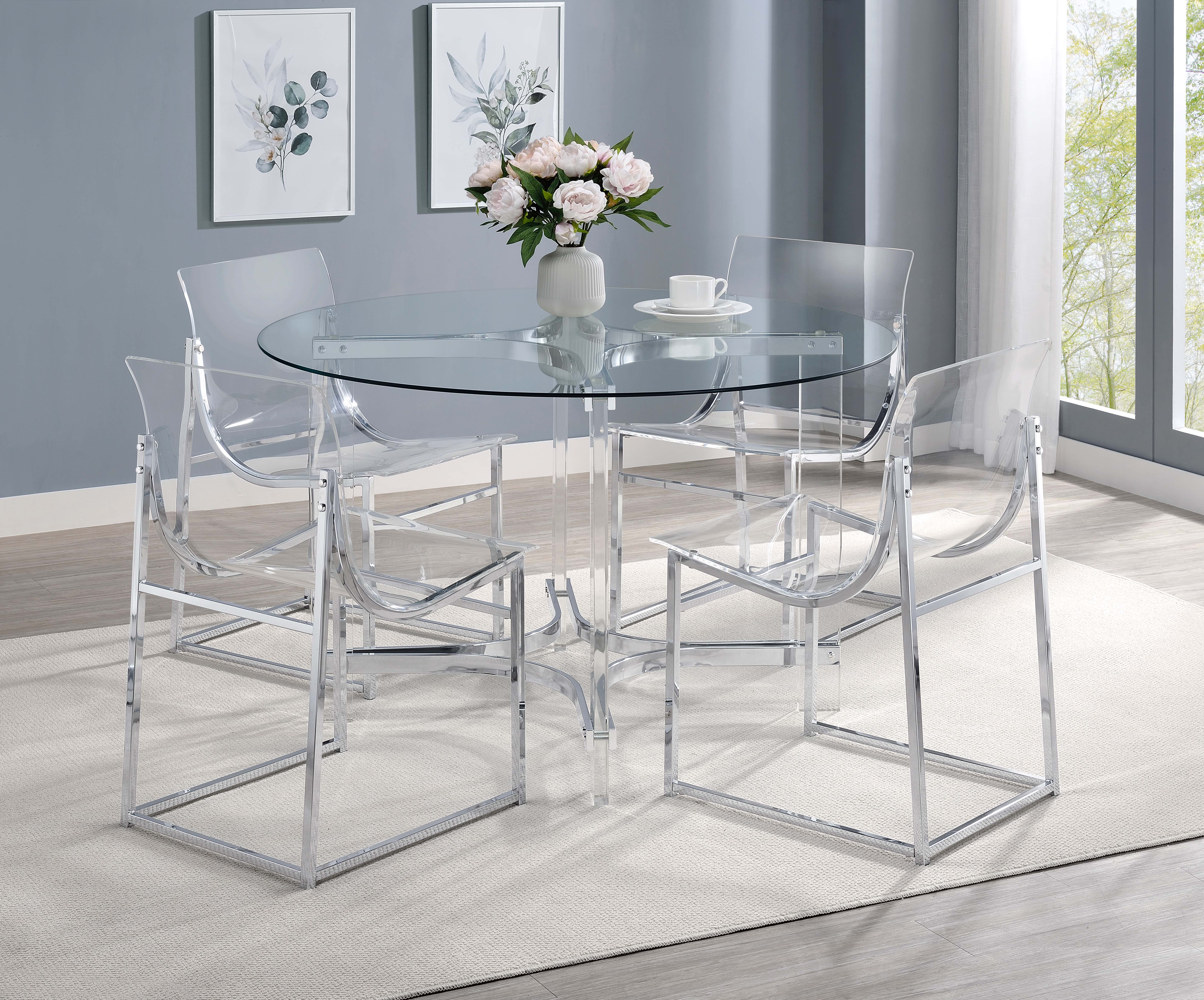 Modern Glass Round Table