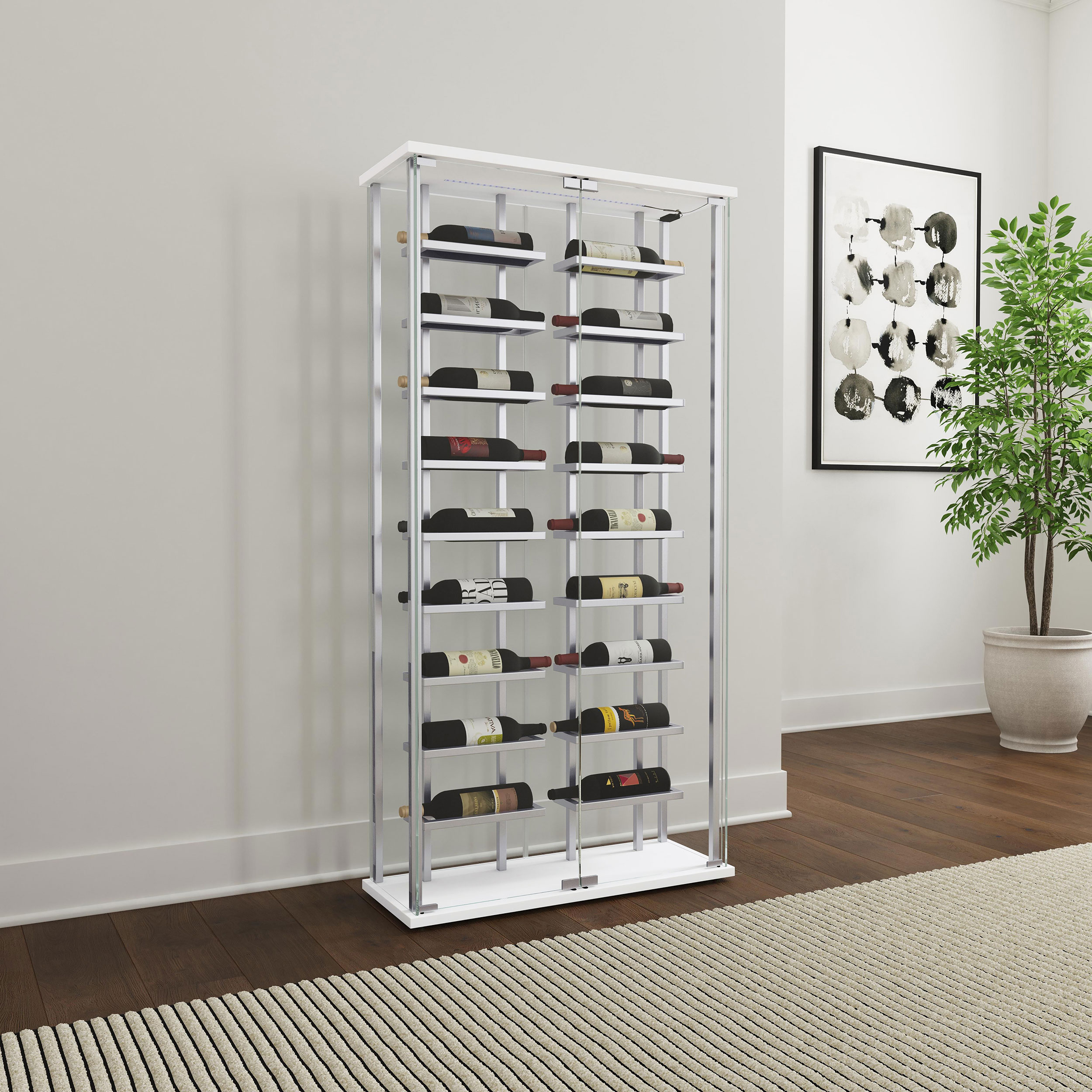Modern White Wine Cabinet