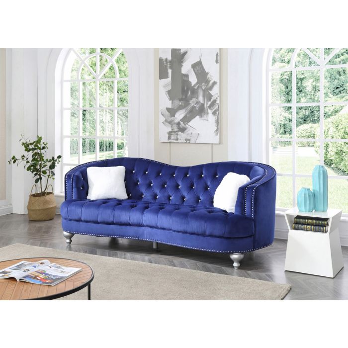G412B Black Velvet Sectional